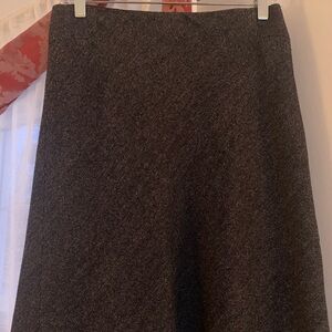 Ann Taylor Loft black and white pleated skirt.